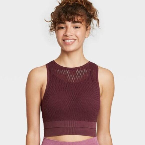 Joy Lab High-neck Double Layer Seamless SPORTS Bra XS - Picture 1 of 3